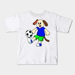 Dog at Sports with Soccer Kids T-Shirt